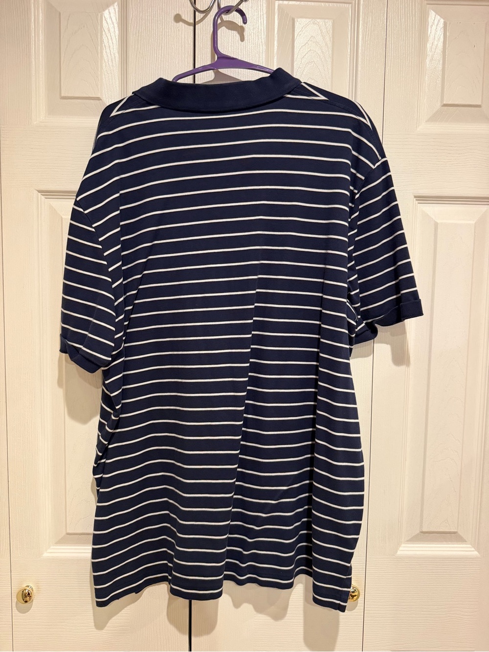 Polo by Ralph Lauren Navy and White Striped Polo - Picture 3 of 4